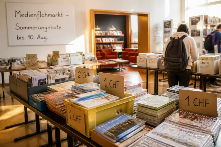 Medienflohmarkt in Gossau: Sommerangebote in der Biblio bis 10. August