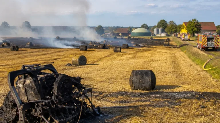 Mehrere Feld- und Maschinenbrände bringen Thurgauer Feuerwehren in Alarmbereitschaft