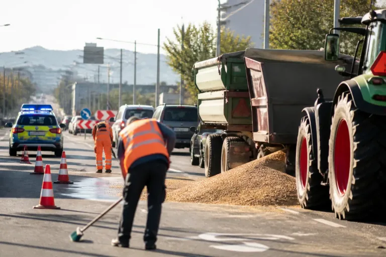 Mehrere Tonnen Weizen auf Schaffhauserstrasse: Räumung und Ermittlungen in Winterthur