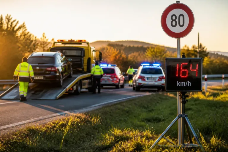 Mit 164 km/h auf 80er-Strecke: Führerausweis vor Ort entzogen, Fahrzeug beschlagnahmt