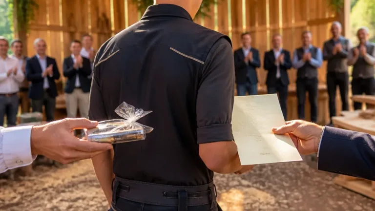 Näfelser Lehrling schliesst Schreinerlehre mit Bestnote ab und wird ausgezeichnet