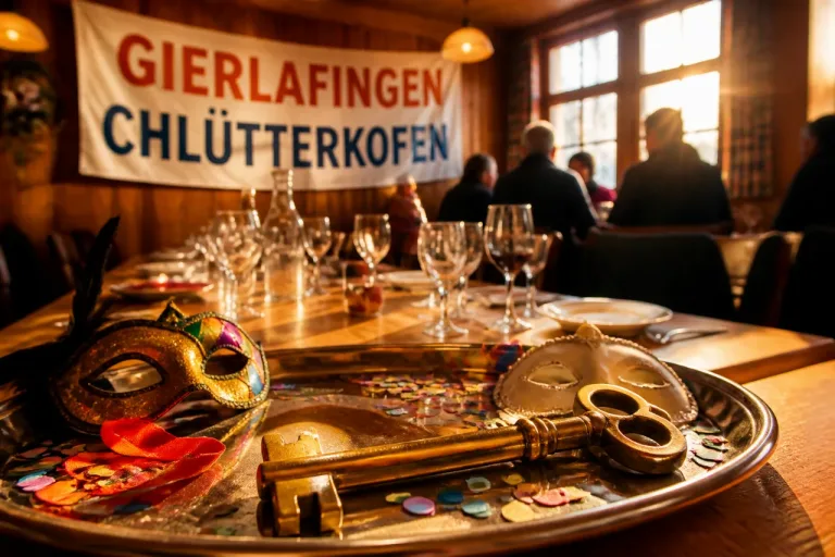 Narrenzunft übergibt «Gierlafingen»-Transparent an Gemeinderat von Feldbrunnen