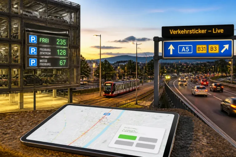 Neuer 24/7-Verkehrsticker liefert Live‑Infos für die Region Freiburg