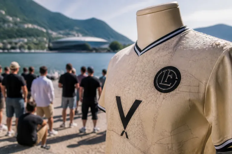 Neues FC-Lugano-Third-Trikot 2026/27: Stadtkarte und AIL Arena prägen das Design
