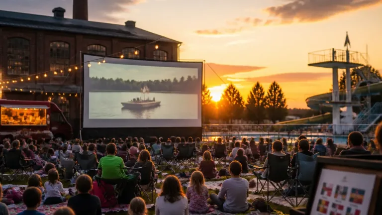 Open‑Air‑Kurzfilmreihe «Kurz & Knapp» besucht Gaswerk, Lido Büsingen und Stahlgiesserei