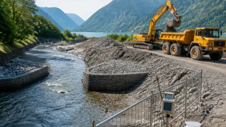Palanggenbach: Geschiebesammler geräumt — Schutzanlagen für nächste Unwetter bereit