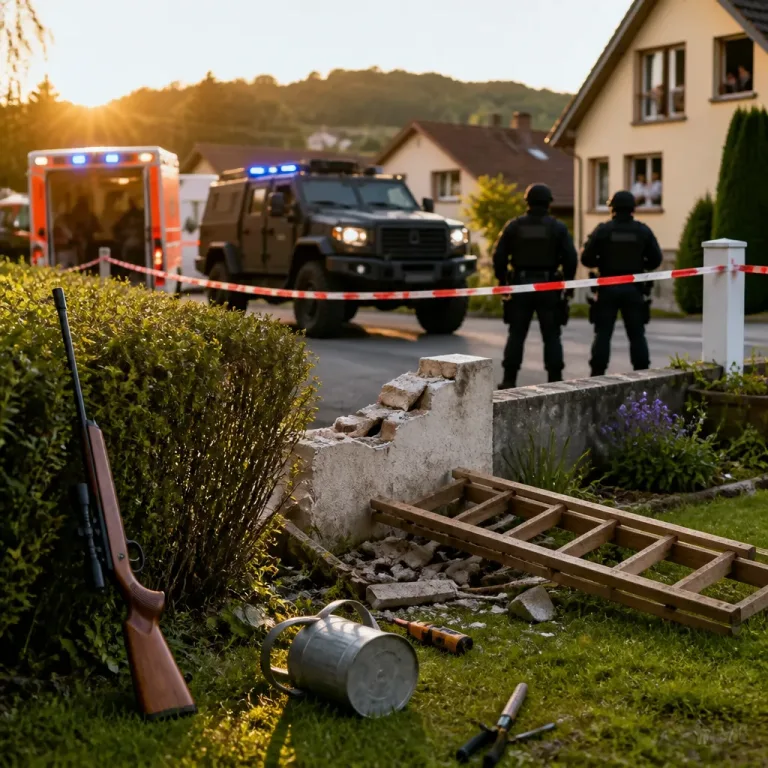 70-Jähriger schiesst bei Baumschnitt mit Luftgewehr — Polizeieinsatz endet mit Klinikaufnahme