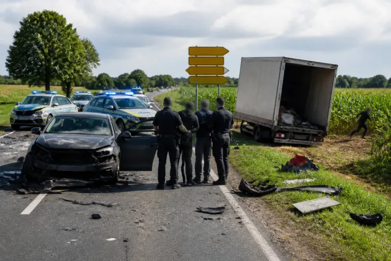 Flucht vor Polizei endet nach drei Unfällen – mehrere Verletzte, zwei Festnahmen