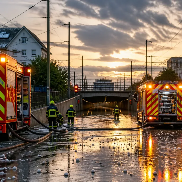 Gewitter in Reutlingen: Feuerwehr rückte insgesamt zu 17 Einsätzen aus