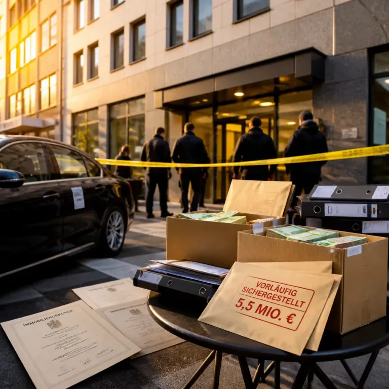 Schwarzarbeit und 5,5 Millionen Euro eingefroren — fünf Männer in Untersuchungshaft
