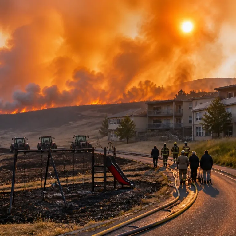 Feldbrand bei Stutensee zwingt 27 Bewohner zum Verlassen ihrer Unterkunft