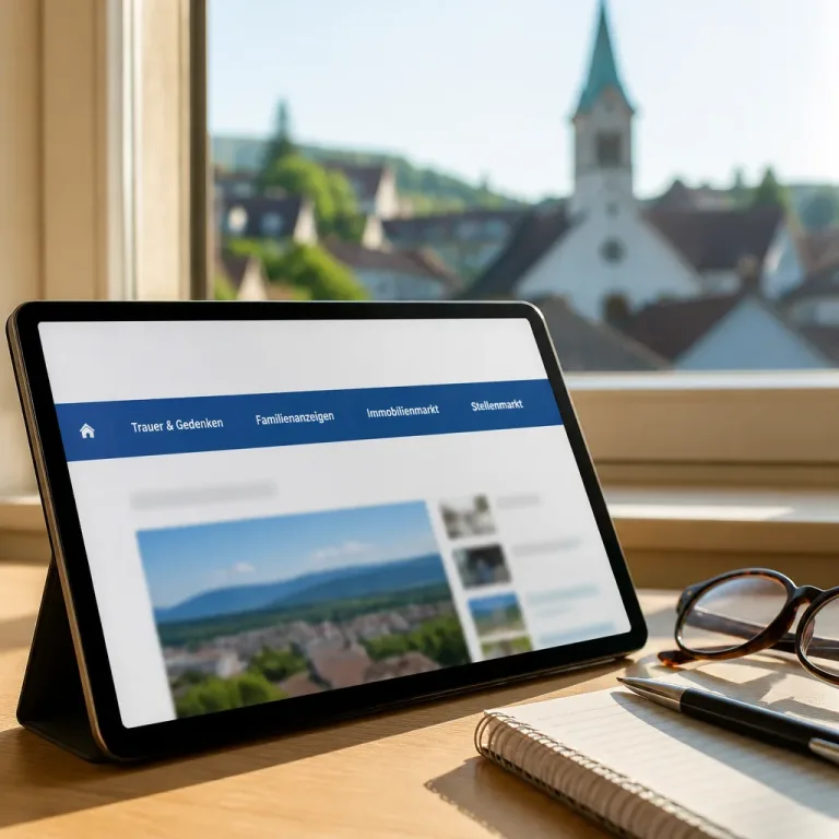 Was die Navigationsleiste einer Regionalzeitung über den Stellenwert lokaler Medien verrät