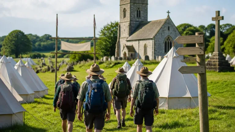 Pfadi Baar reist zum 70‑Jahr‑Jubiläum nach England – Lager mit historischer Route