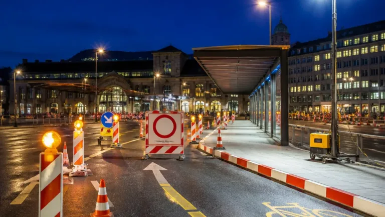 Pilatusstrasse in Luzern nachts viermal gesperrt – Umleitungen und Arbeiten für neue Bushaltekante