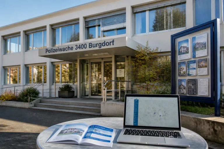 Polizeiwache Burgdorf im kantonalen Netz: Orientierung zu Diensten und Angeboten