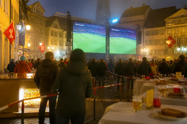 Public Viewing in St. Gallen: Waaghaus-Arena und weitere Lokale zeigen Schweiz–Argentinien