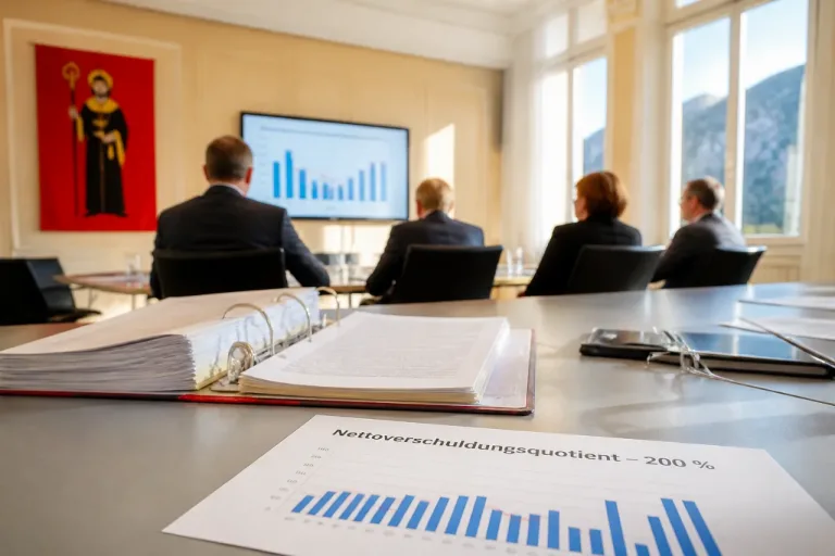 Regierungsrat hält an Nettoverschuldungsquotient und Grenzwert von 200 % fest