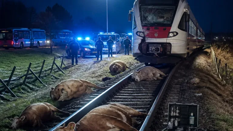 Regionalzug kollidiert mit ausgebüxten Rindern – Gleisstrecke stundenweise gesperrt