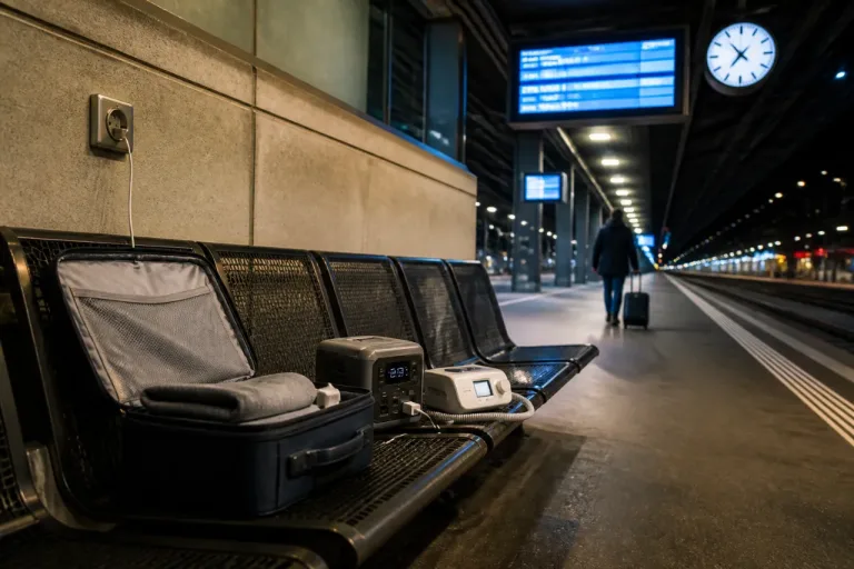 Reise mit CPAP und Powerstation scheitert an Zugverspätung und fehlender Infrastruktur