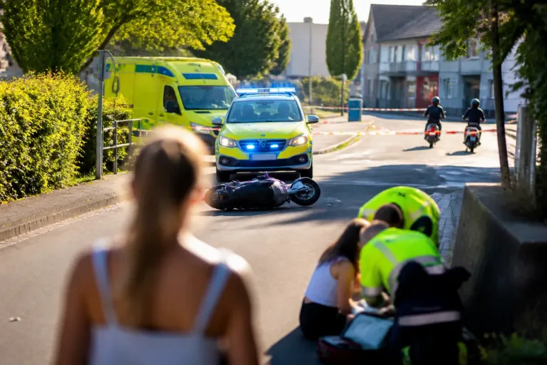 Rollerflucht in Neuenburg: Zwei Verdächtige entkommen – Frau bei Zusammenstoß leicht verletzt