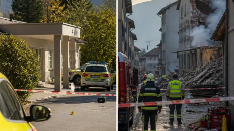 Schüsse vor Klinik und Explosion in Leontica: Zwei Todesfälle, mehrere verletzte Polizisten