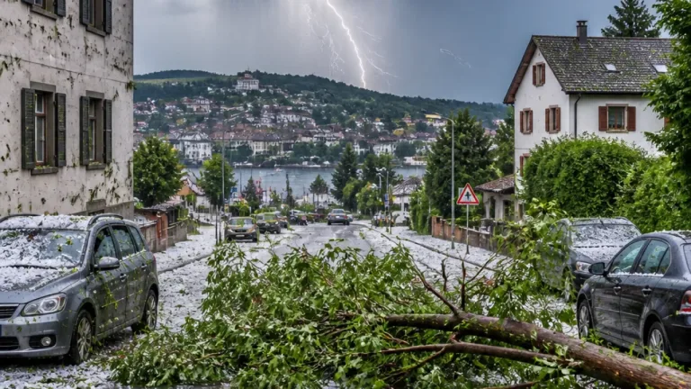Schwere Gewitter mit hagelartigen Niederschlägen treffen Schaffhausen – MeteoSchweiz warnte vor grosser Gefahr
