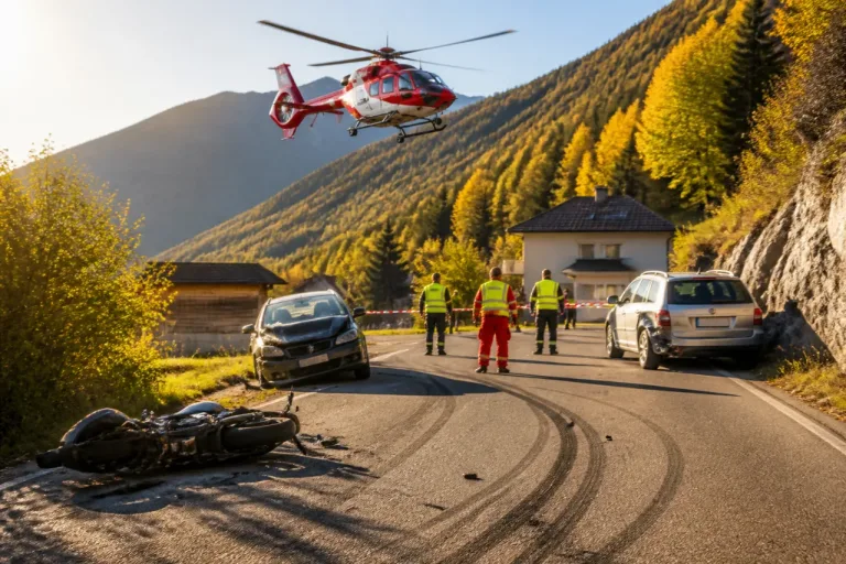 Schwerer Motorradunfall bei Zernez: 59-Jähriger per Rega ins Kantonsspital geflogen