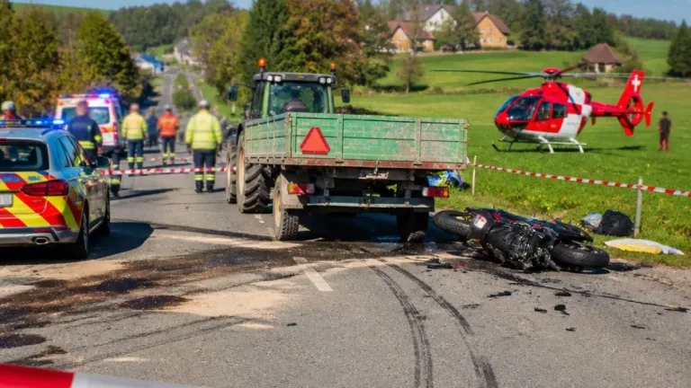 Schwerverletzter Motorradfahrer bei Kollision mit landwirtschaftlichem Gespann in Tentlingen