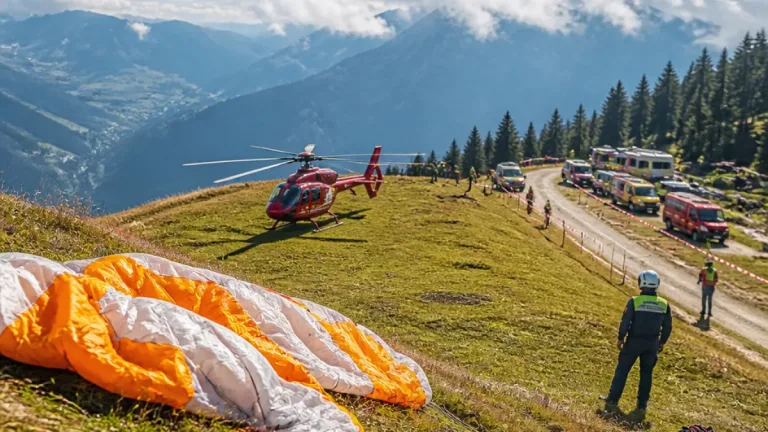 Schwyz: Gleitschirmunfall im Hoch‑Ybrig – Pilot schwebt in Lebensgefahr