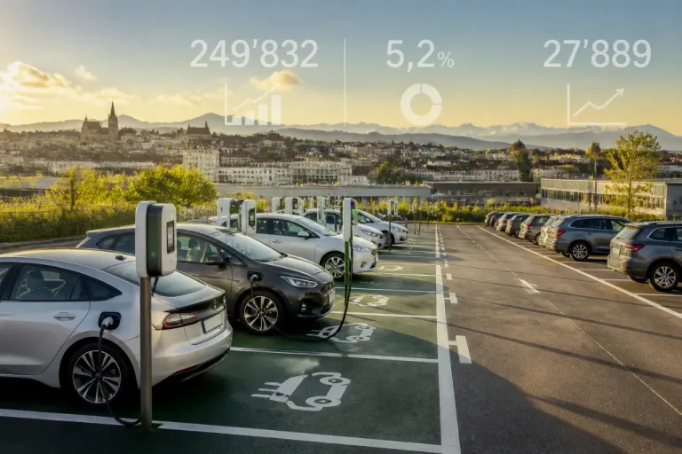 249'832 Elektroautos in der Schweiz – E-Anteil erreicht 5,2 Prozent des Bestands