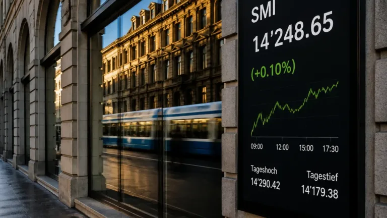 SMI legt zum Handelsstart leicht zu – Schweizer Leitindex bei 14’248.65 Punkten
