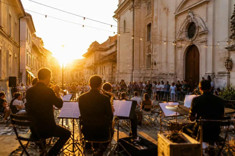 Sommerabend auf der Kirchgasse: Stadtmusik Olten bietet abwechslungsreiches Open‑Air‑Konzert