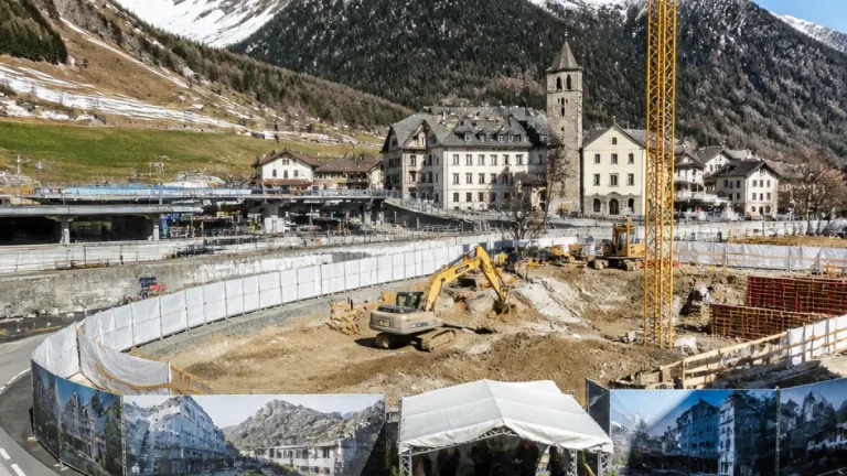 Spatenstich für Andermatt Central 2: 51 Wohnungen und Büroflächen bis 2028 geplant