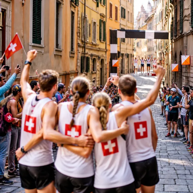 Schweizer Mixed-Sprintstaffel holt Gold an der OL-WM in Genua dank Aebersold‑Auftritt