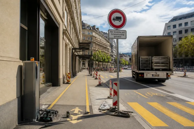 Stadt entfernt Pfosten nach Lieferproblemen am Schaffhauserplatz – neue Beschilderung statt Sperren