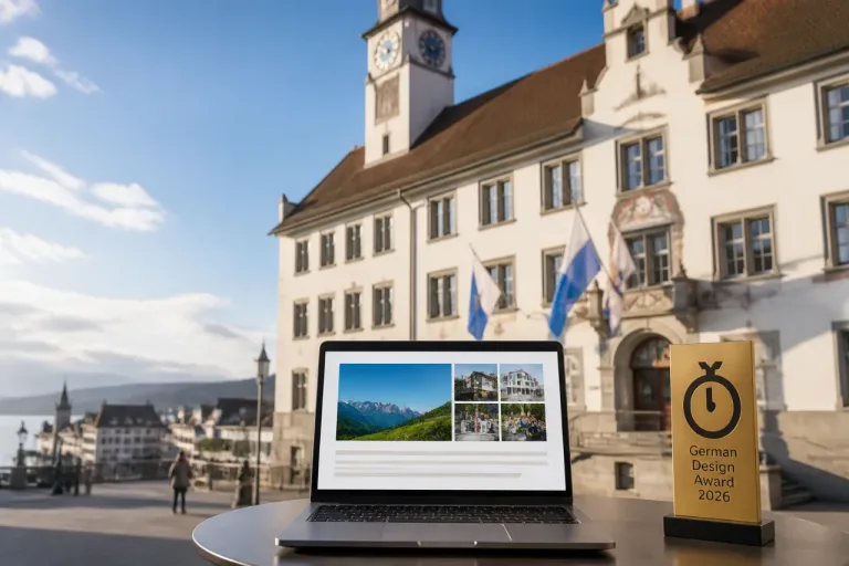 Stadt Zug veröffentlicht digitalen Jahresbericht 2025 und gewinnt Designpreis