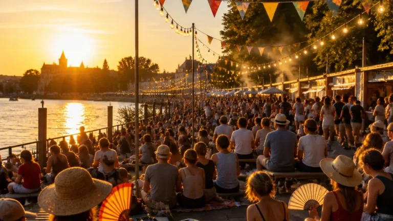 Stimmungsvolles Nepomukfest lockt trotz Sommerhitze an die Rheinufergärten