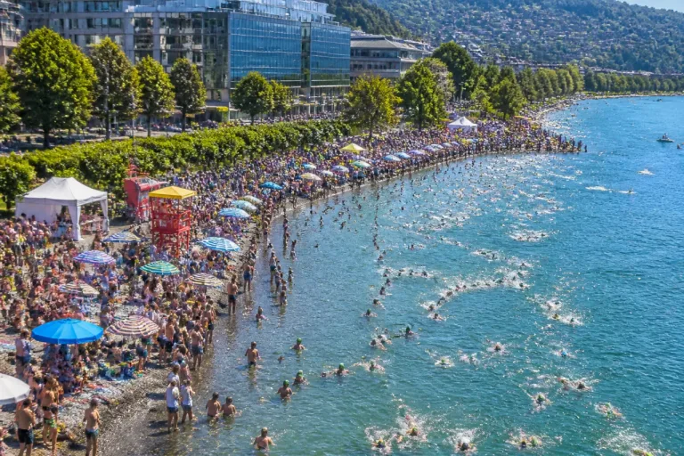 Tausende in Zürich nutzen See zur Abkühlung – Hitze bleibt aber wirtschaftliche Herausforderung