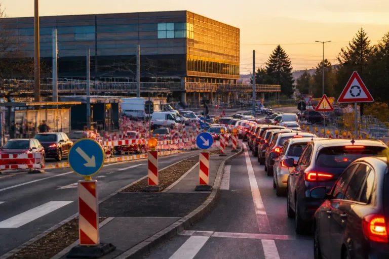 Teilöffnung des Postplatz-Kreisels in Ibach sorgt für Staus und Umleitungen