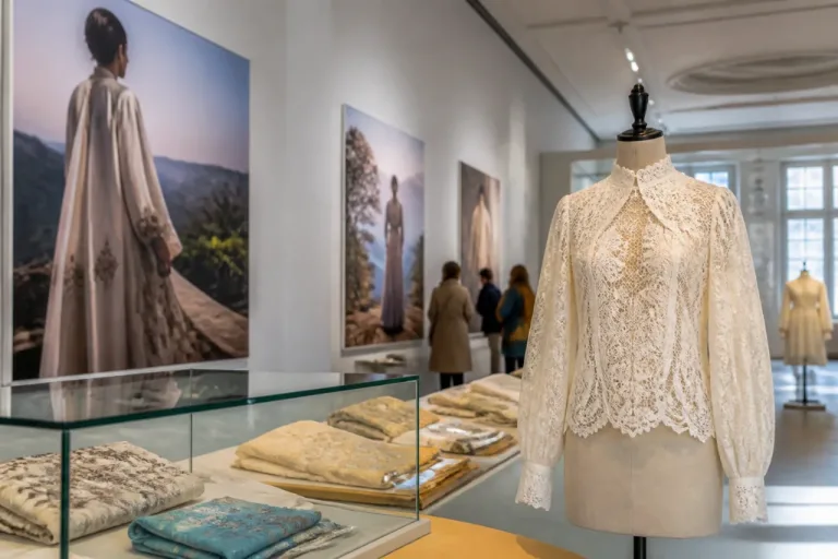 Textilmuseum zeigt Modefotografie und St.Galler Stoffgeschichte von 1900 bis heute