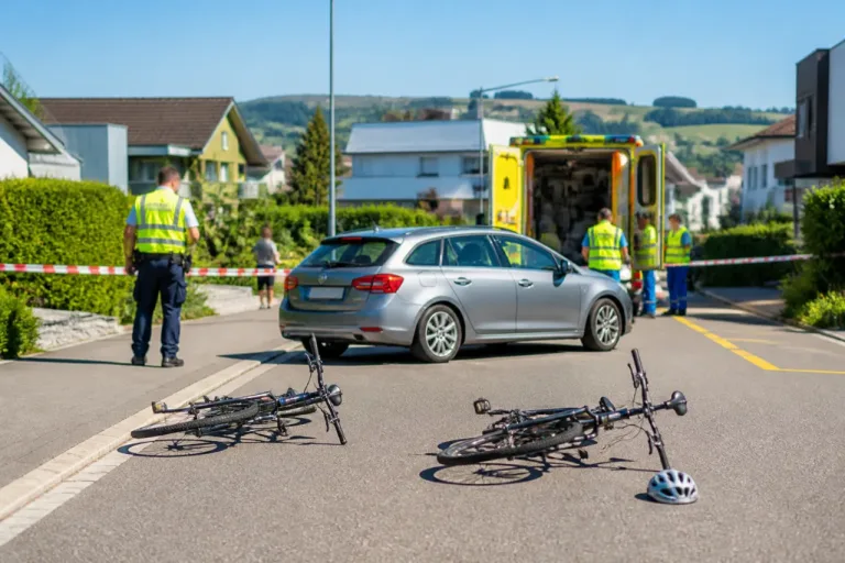Zwei Velofahrende bei Kollision mit Auto in Rickenbach TG verletzt