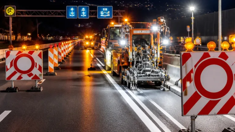 Thun: A6 bei Thun-Süd drei Nächte Richtung Spiez gesperrt für Markierungen