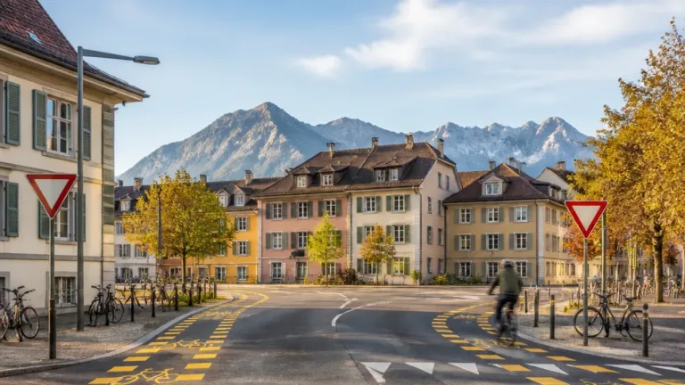 Thun: Kreisel am Eigerplatz verschwindet – erste Velostrasse soll Vortritt für Velofahrende bringen