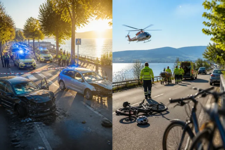 Tödliche Frontalkollision und neun Velounfälle im Kanton Zürich