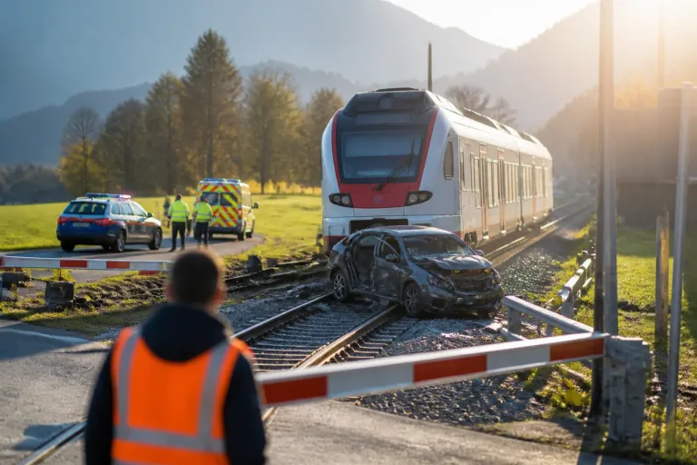 Toter bei Zusammenstoss an Bahnübergang – Zeugen berichten von Umfahren der Halbschranken