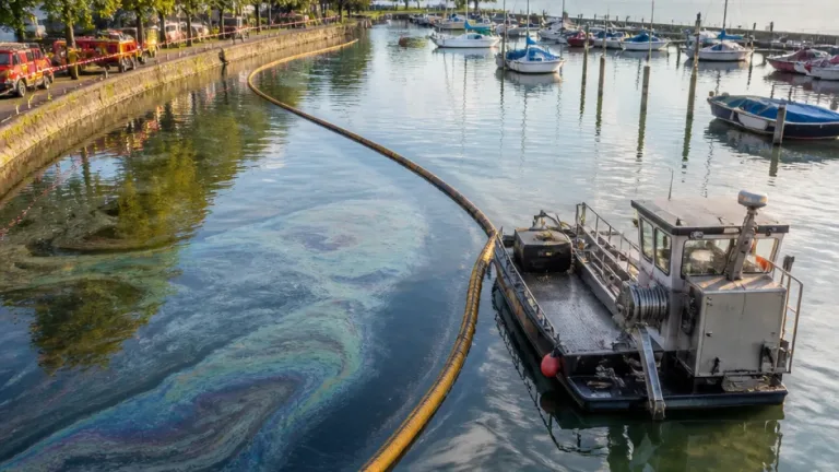 Treibstoff im Hafen Arbon: Feuerwehr setzt 300 Meter Ölsperre gegen Ausbreitung ein