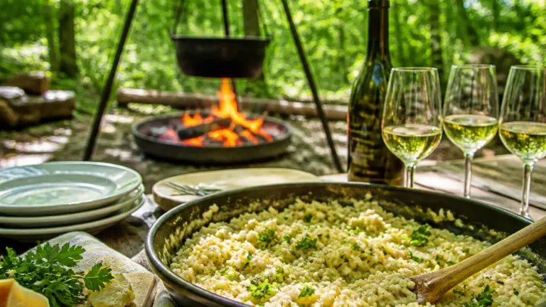 Turnveteranen in Unterentfelden feiern Geselligkeit mit Weisswein‑Risotto im Wald