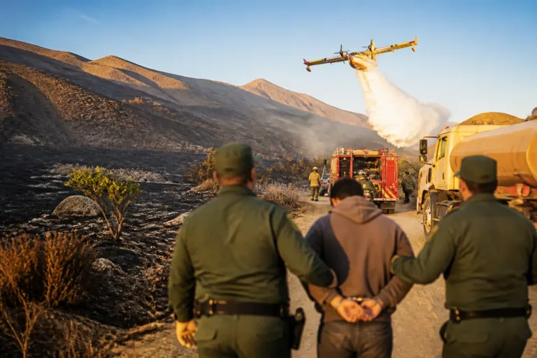 Über 200 Hektar verbrannt: Festnahme nach Waldbränden in Cafayate – Umwelt-Notstand ausgerufen