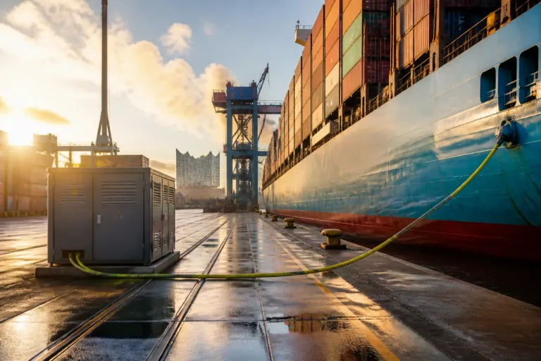 Hapag‑Lloyd sagt Landstromnutzung in Hamburg zu – nur rund ein Drittel der Schiffe ist kompatibel