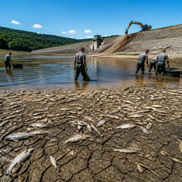 Tausende Fische sterben nach Entleerung des Pilchowickie-Sees während Hitzewelle